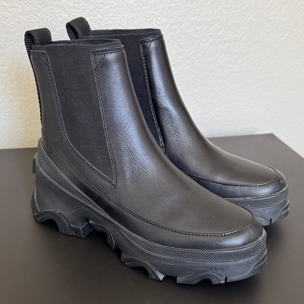 Sorel Black Waterproof Ankle Boots